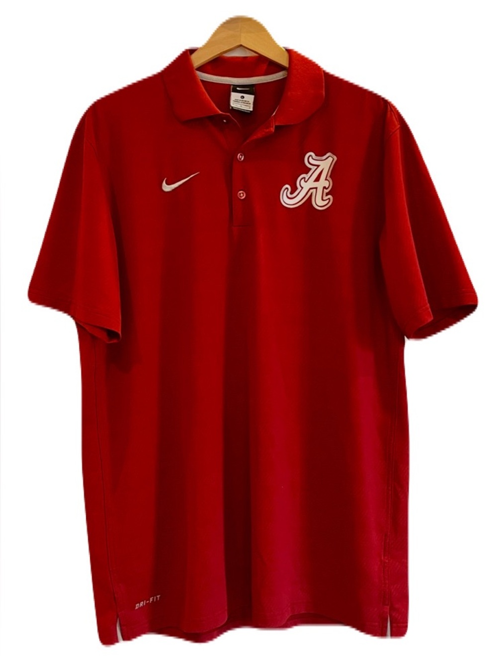 Nike University Of Alabama “Crimson Tide” Red Polo Shirt, Size L